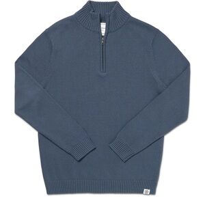 Men's Blue Zip Up Sweater